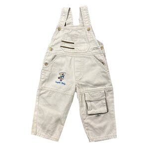 Coyote Baby Vintage Boy Tan Overalls Size 12 Months